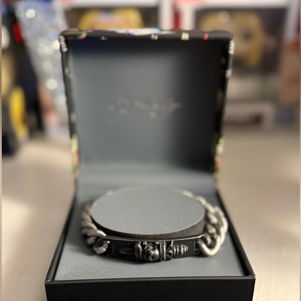 Ed Hardy Death or Glory Metal Bracelet